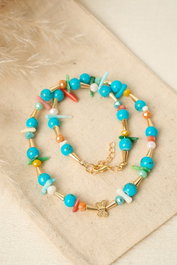 Heliophilia Silver Collar Multicolor de Metal Lacado